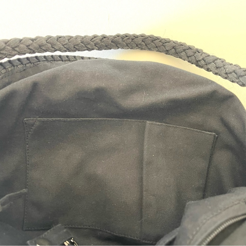 Anthropologie Bag Made on Earth for David & Scotti Macramé Knotted Braided Black - Picture 8 of 9